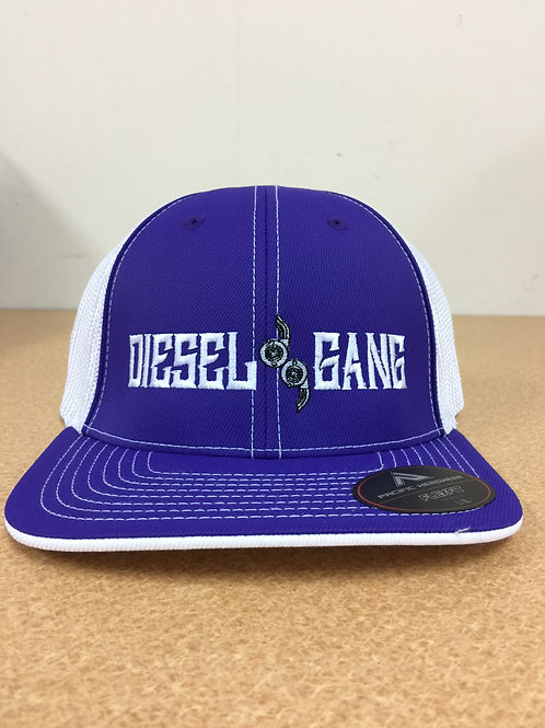 Fitted Purple/White Hat